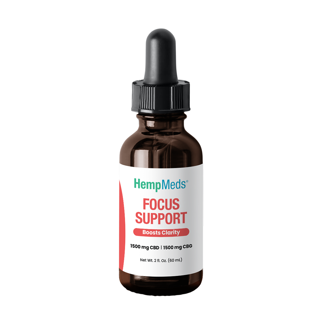 HempMeds CBD plus CBG Focus Support bottle